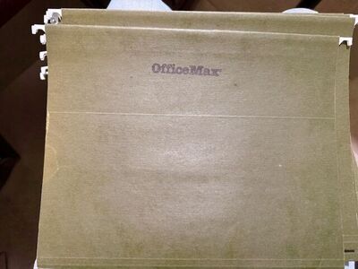 16 OfficeMax Hanging File Folders with Tabs - Letter Size