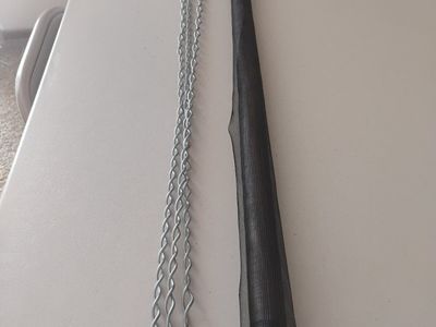 Unbranded Metal Hanging Chains & Mesh Tube Set - Versatile Display or Crafting Components