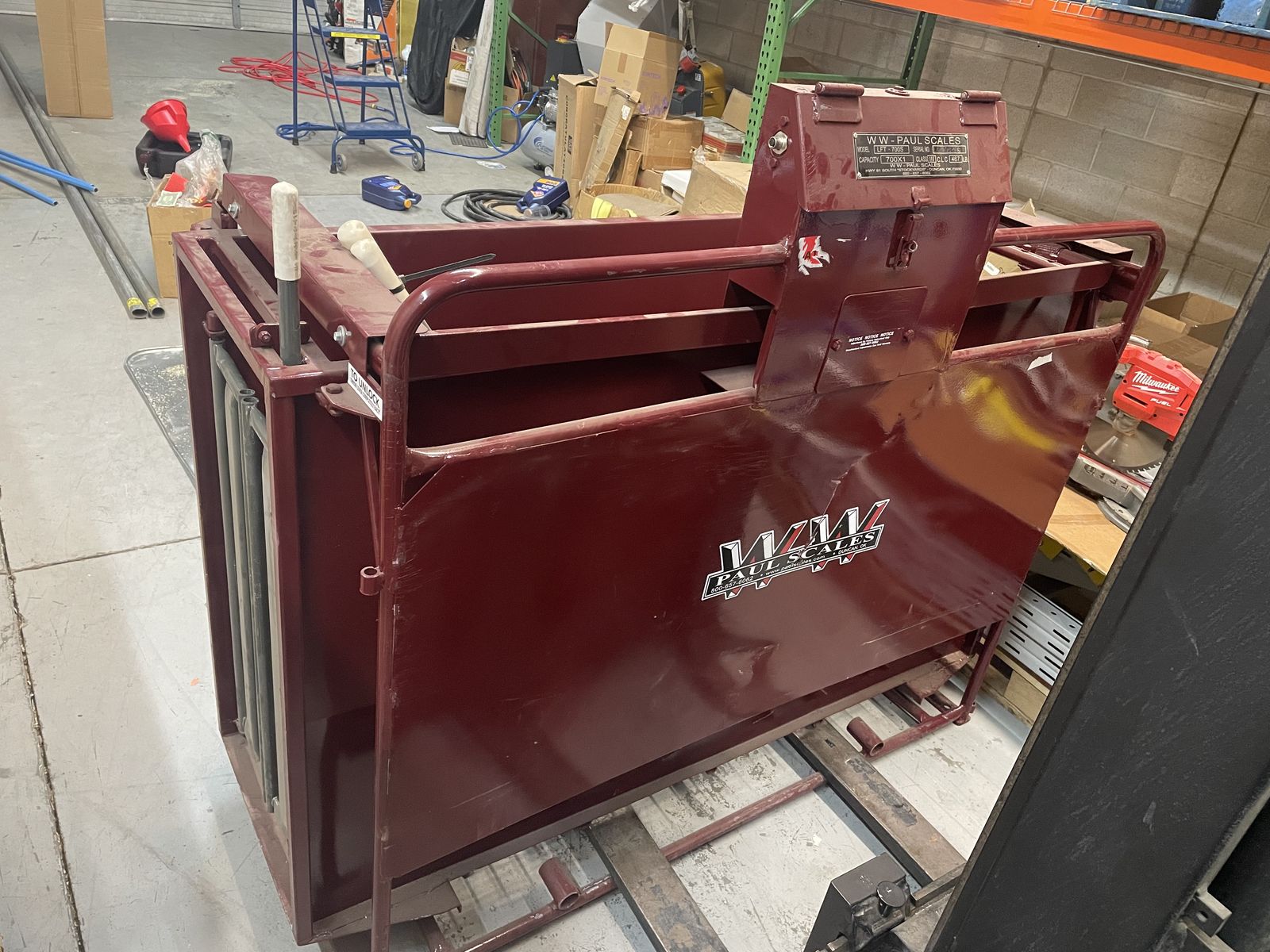 WW Paul Scales Sheep Hog Crate Scale LFT-700S