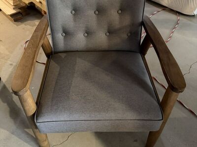 2 Grey Fabric Chairs