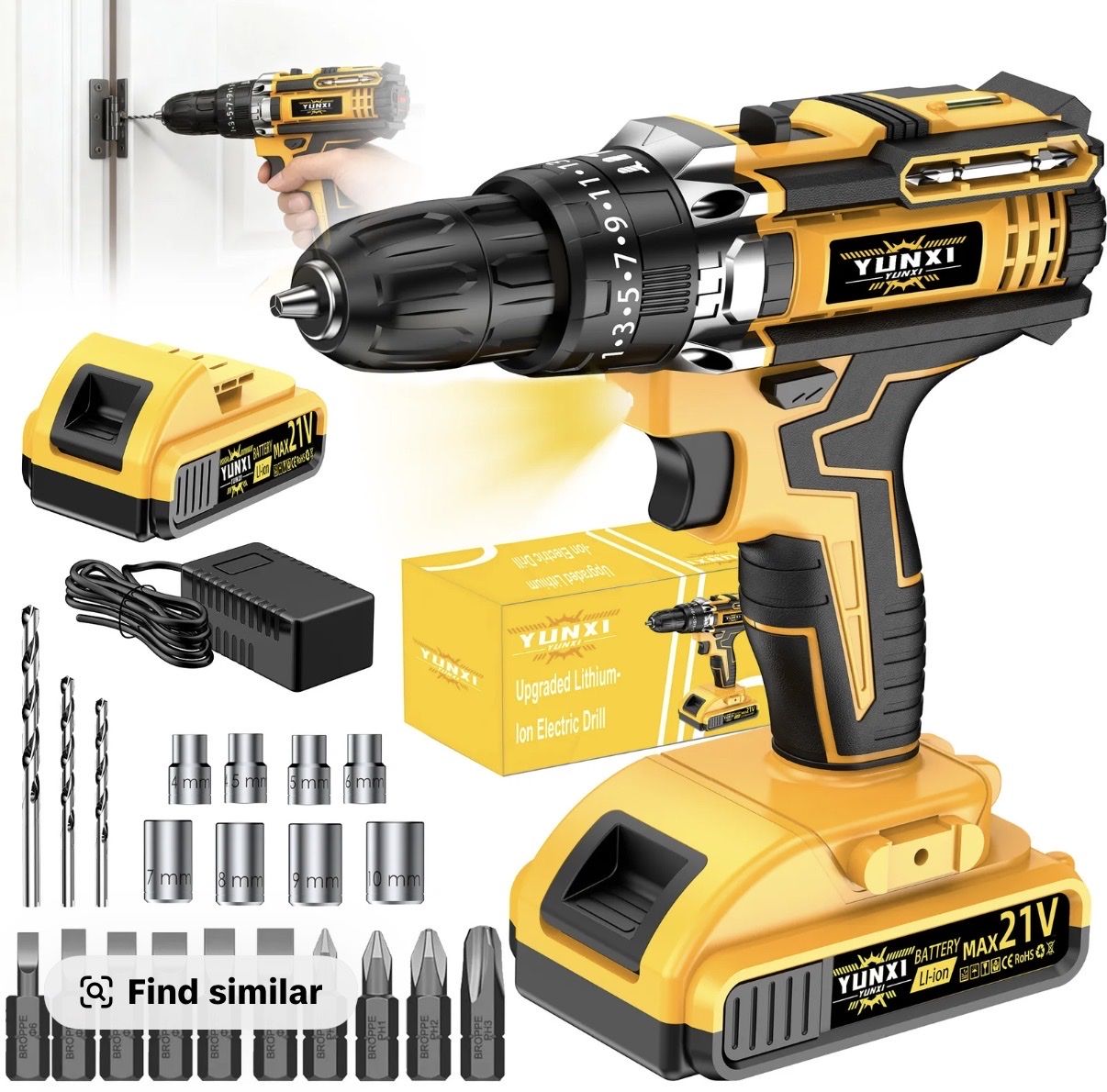 BRAND NEW! Cordless Drill Tool Set 21V