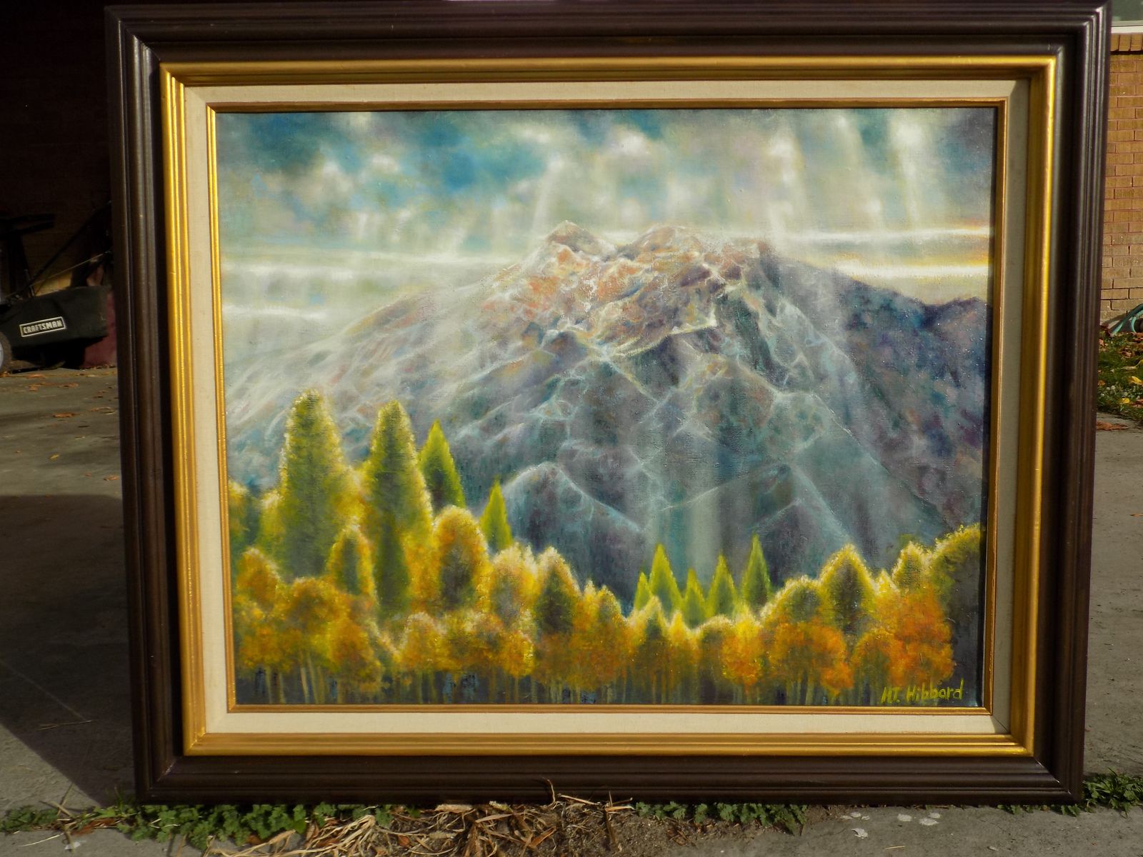 Misty Sunlight Beaming over Wasatch Mountains in Fall