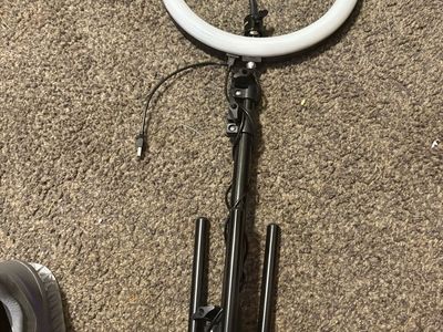 Ring Light with Stand and Phone Holder - USB Powered LED for Vlogging, Makeup & Photography