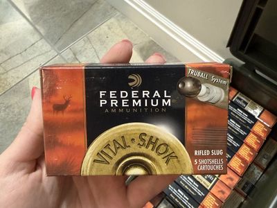 Federal Premium Vital-Shok Truball, 2 3/4in, 1oz, maximum, rifled slug HP