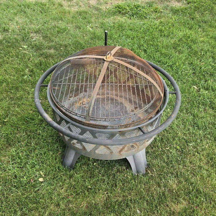 Outdoor Firepit Grill Rack Cook Fire Pit Camping