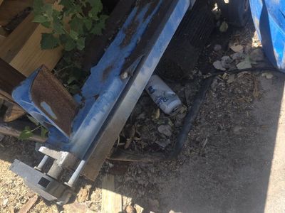 Log Splitter, Heavy-Duty, Manual, Blue, Used