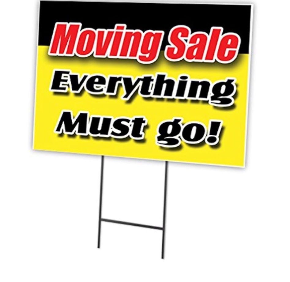 Moving sales leaving in a month