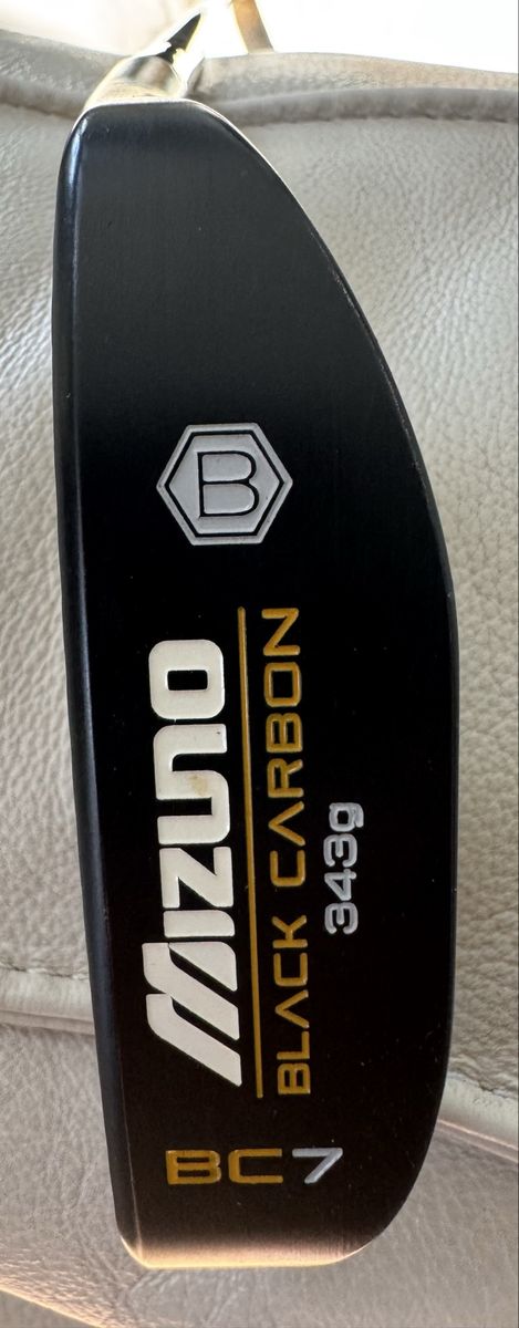 Rare Mizuno Bettinardi Black Carbon BC7 Putter 343g with BC7 Headcover