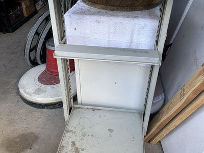 Heavy Duty Industrial Metal Rolling Cart On Wheels With Two Adjustable Shelves, For Shop or Garage, 43" Tall by 20" Wide