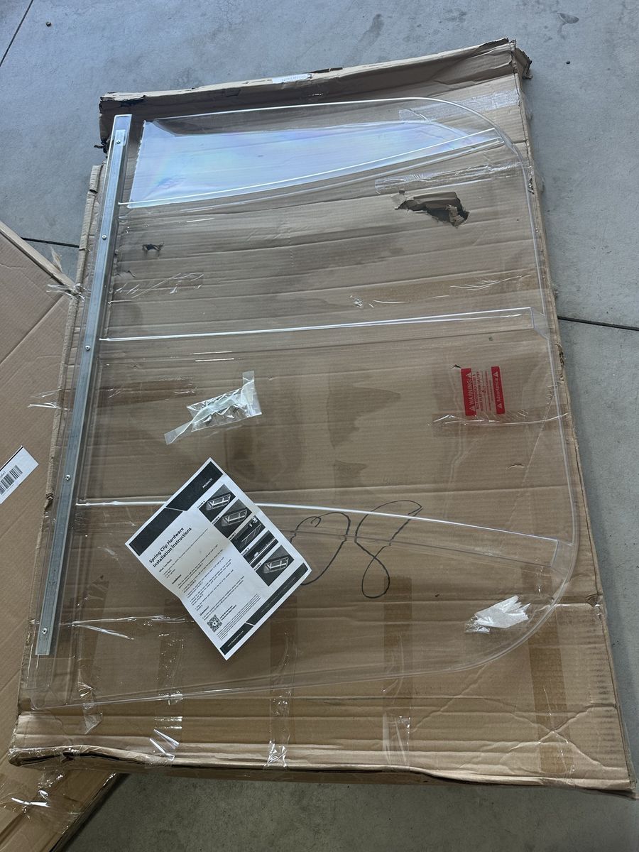 Clear Plastic Window Well Cover Model 5237SPE (52" W x 37" D x 2.5" H)