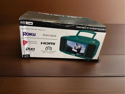 Boombox with 10 in media screen portable new