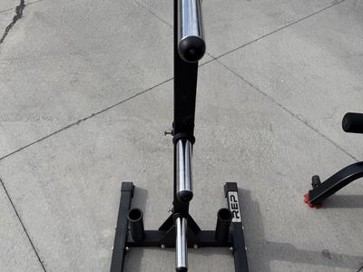 Rep fitness barbell/weight storage rack and bench