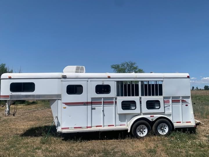 1998 Logan 3 horse trailer