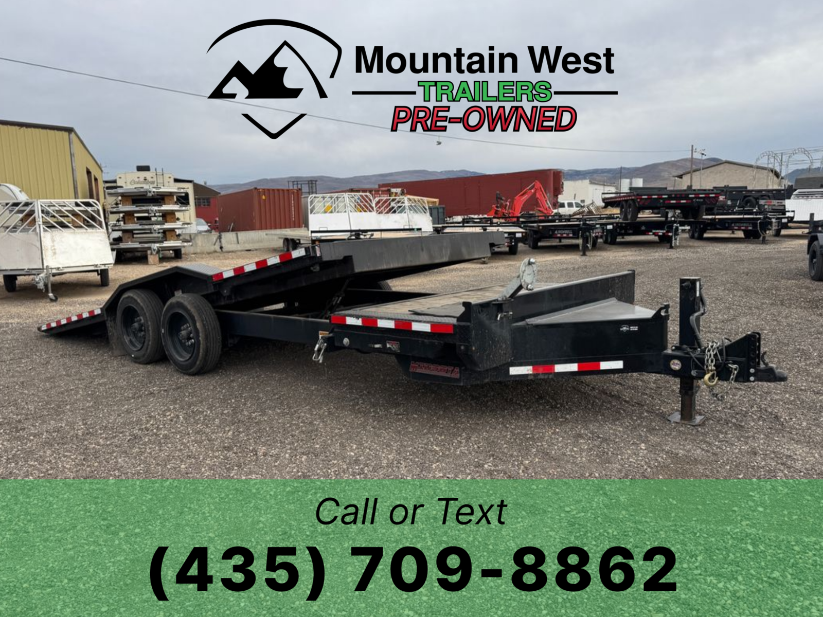 2022 USED Midsota 8.5X22-17.6K Wide Body Tilt Trailer
