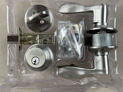 Schlage deadbolt lock and door handle combo