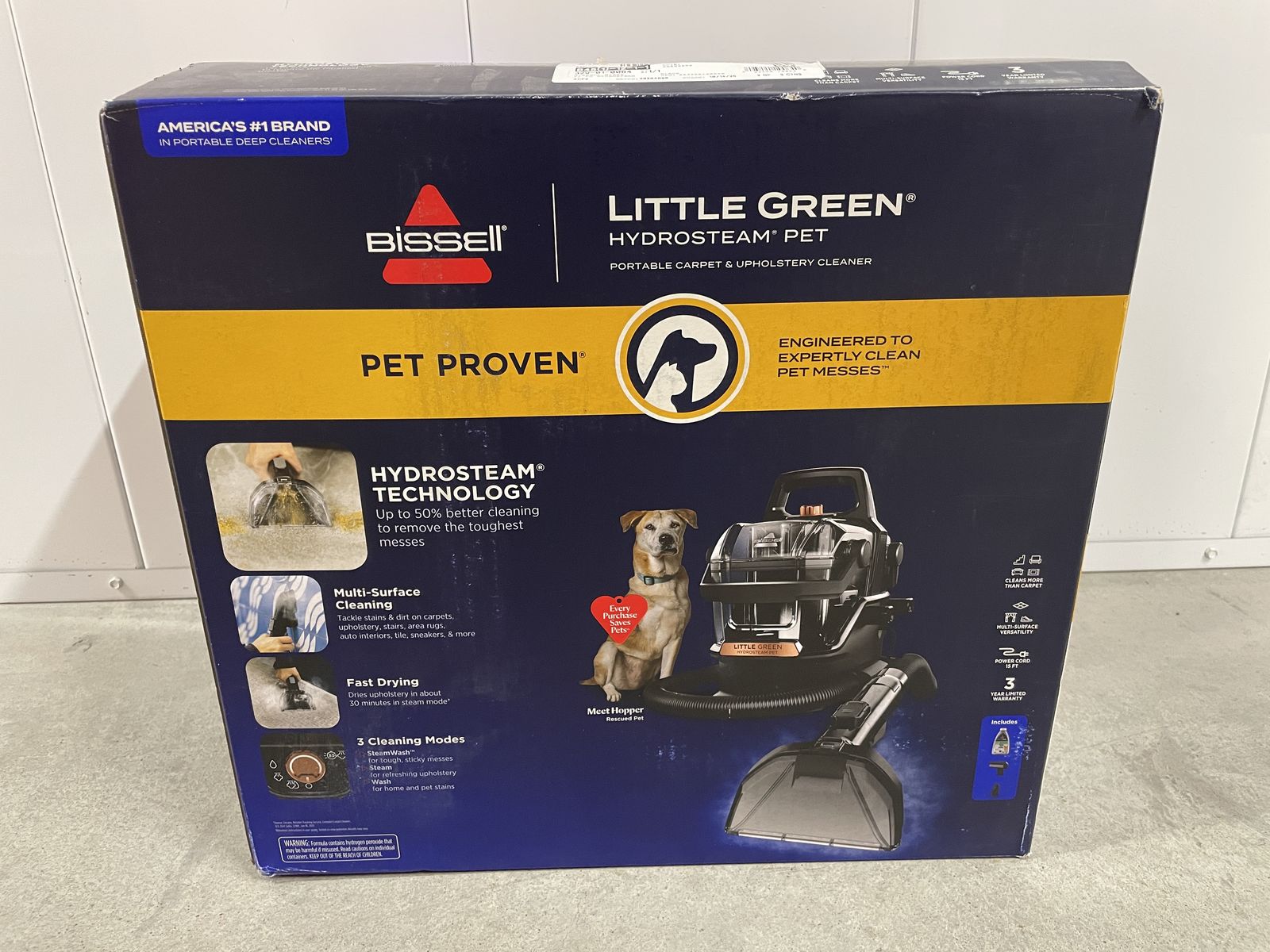 [NEW] BISSELL Little Green HydroSteam Pet Portable Carpet Cleaner
