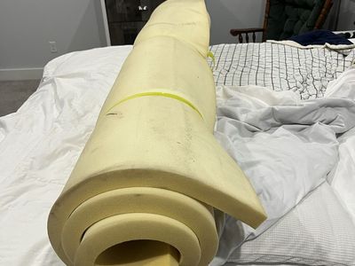 Free Cal King Size Memory Foam Mattress Topper
