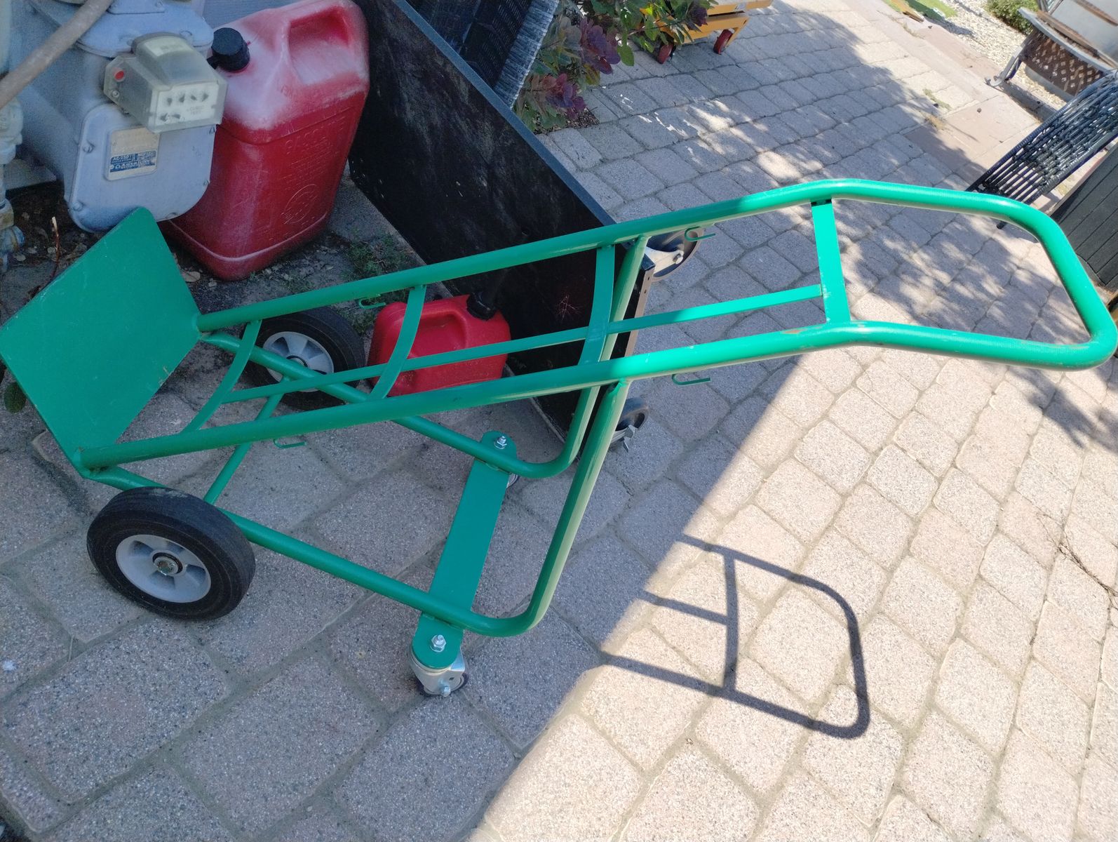 hand carts  40$ to 60$  rotory jack hammer and bit holders  tank dollys