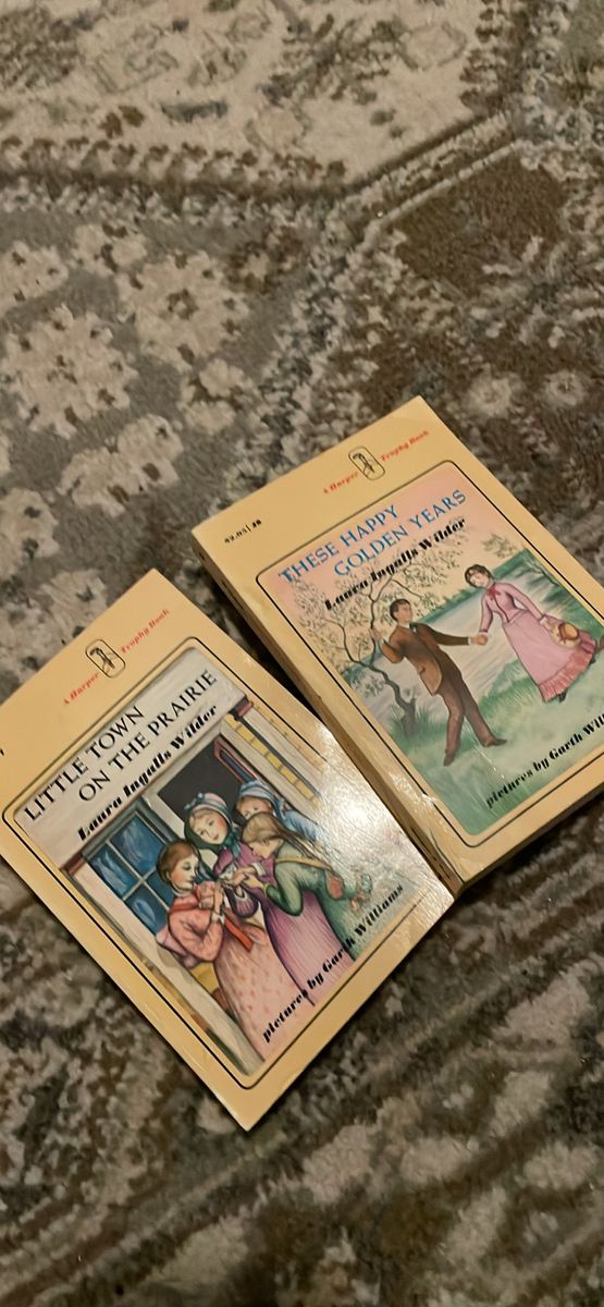 Vintage Little House on the Prairie Book Lot 2 1971 Laura Ingalls Wilder