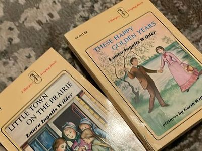 Vintage Little House on the Prairie Book Lot 2 1971 Laura Ingalls Wilder