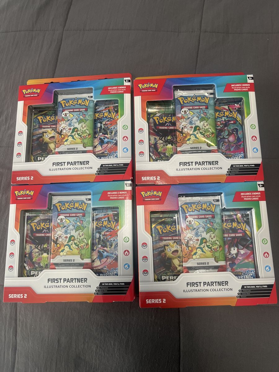 Pokémon First Partner Illustration Collection Series 2 - 4x Sealed Boxes w/ Promo Cards