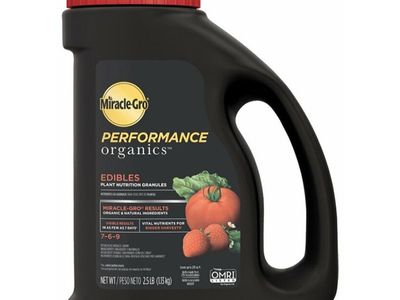 Miracle-Gro Performance Organics Edibles Plant Nutrition Granules, 2.5lb, 7-6-9 NPK
