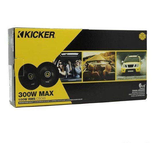 Kicker CSC65 46CSC654 CS Series 6.5" Coaxial Car Speakers 4 Ohm NEW