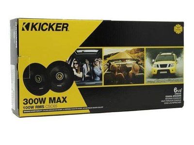 Kicker CSC65 46CSC654 CS Series 6.5" Coaxial Car Speakers 4 Ohm NEW