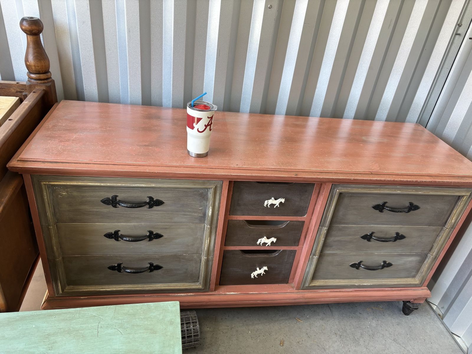 heavy dresser hard wood