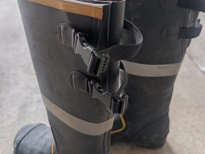 Servus by Honeywell PRO Black PVC Work Boots with Adjustable Strap - Men's Size 8