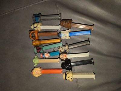 Star Wars PEZ Dispensers Lot of 13 Characters Including Darth Vader Yoda Chewbacca