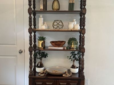 Ethan Allen Vintage Pine Hutch Bookcase Cabinet –