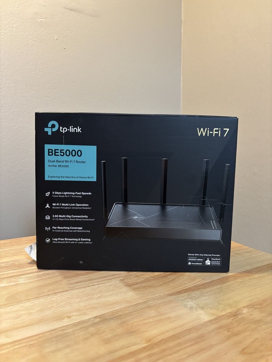 TP-Link Archer BE5000 Dual-Band "Wi-Fi 7" Router