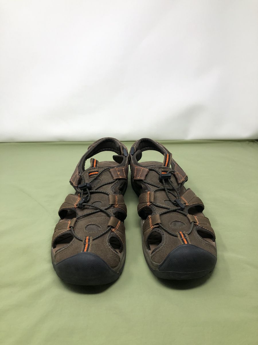 G.H. Bass & Co. Men's Sandals – Size 10 – Brown, Black & Orange Accents