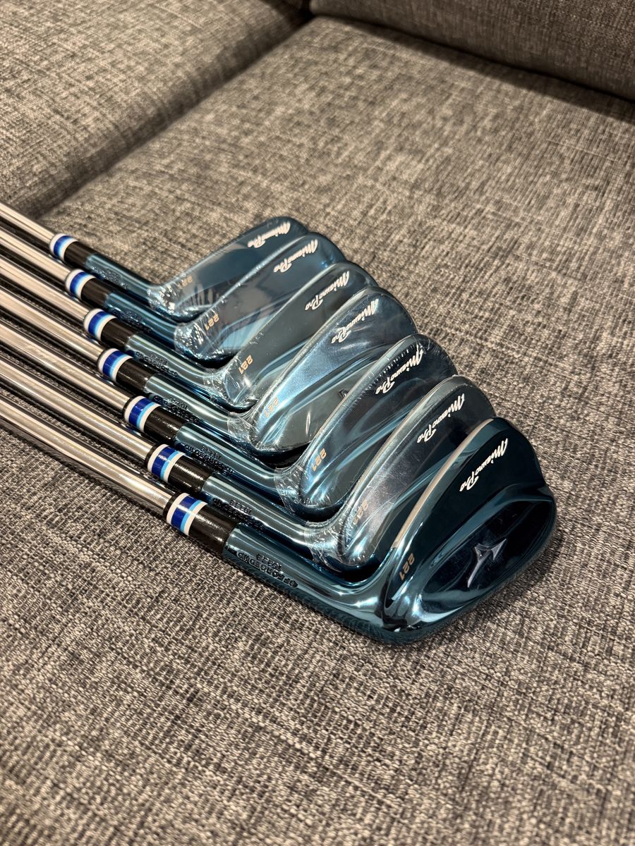 NEW Rare Ltd Edition Mizuno Pro 221 Blue Ion Iron Set 4-PW 7pc DG S400 Stiff