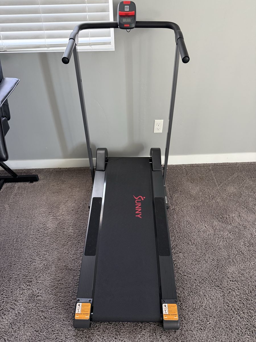 Sunny Compact Foldable Manual Treadmill