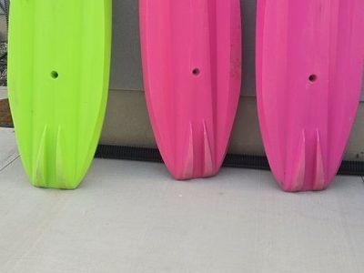 Lifetime Wave Youth Kayaks - 2 Pink, 1 Green - Max 130 lbs, Includes Paddles