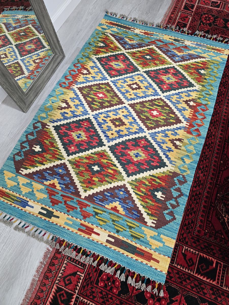 ~3x4 NEW Handknotted Kilim Wool Rug