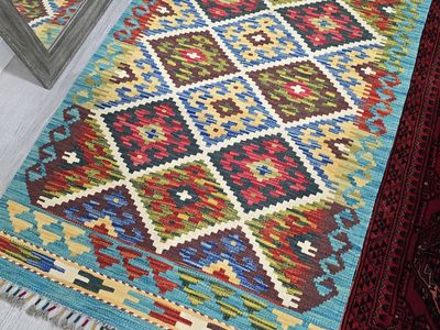 ~3x4 NEW Handknotted Kilim Wool Rug