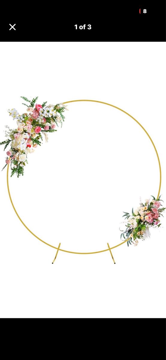 Party balloon arch or decor arch (Gold color)