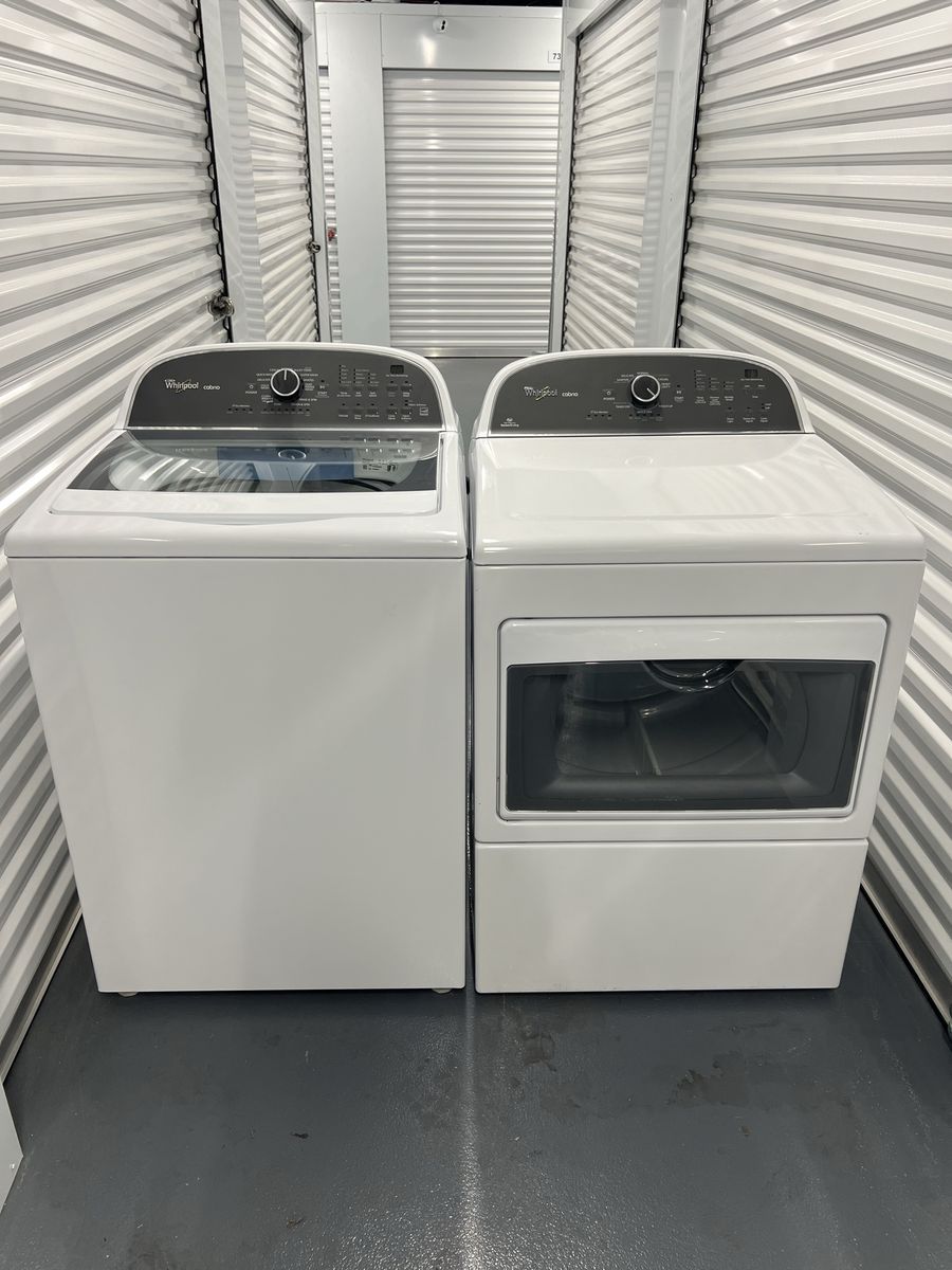 Whirlpool Cabrio Top Load Washer & Gas Dryer Set - Excellent Condition