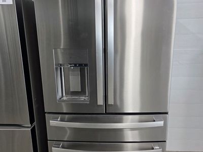 GE Profile Counter Depth 4 Door French Door Fridge — Smart WiFi, 22.4 Cu Ft, Brand New