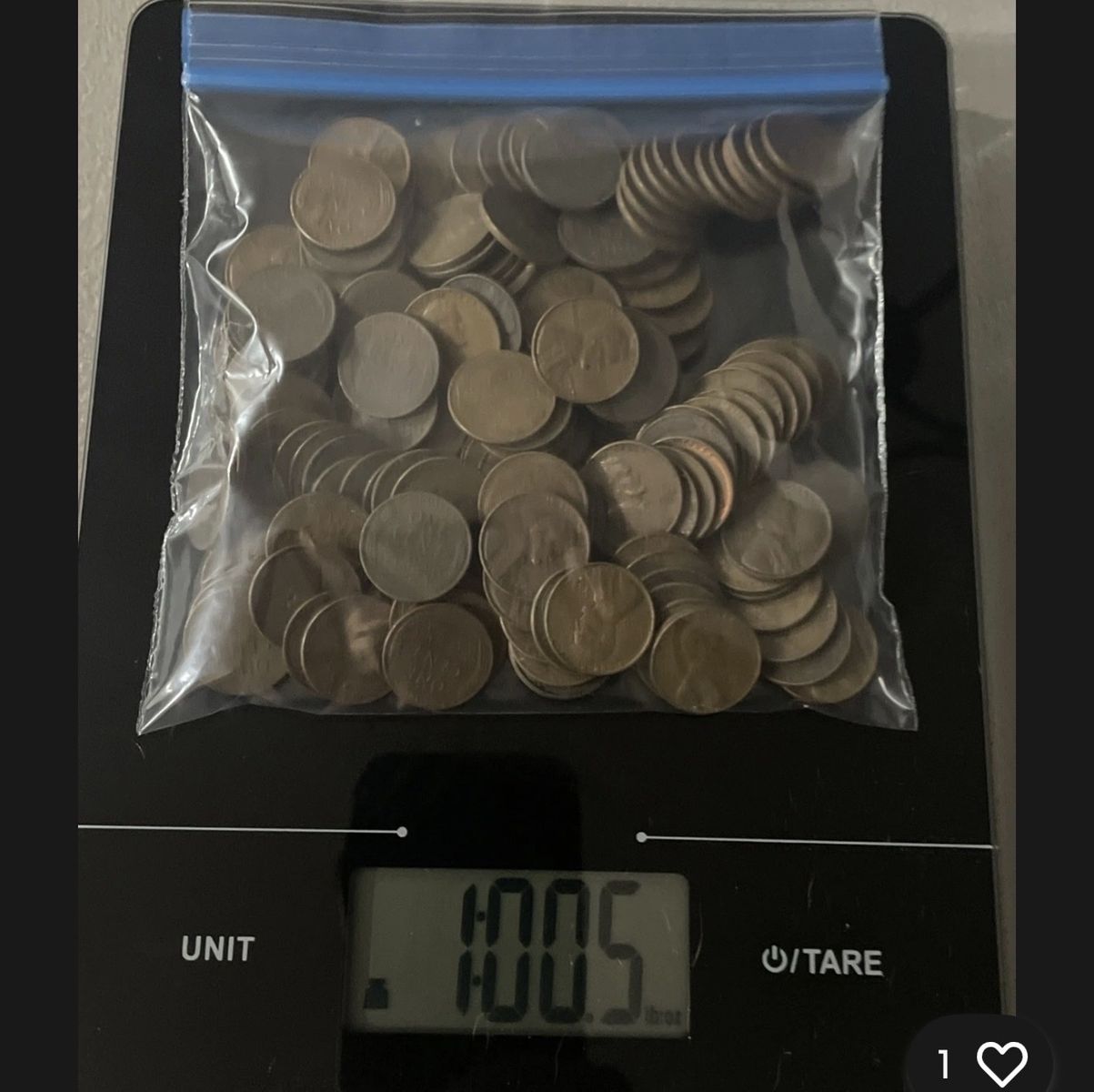1 pound of Lincoln Cent wheat pennies assorted dates and mints