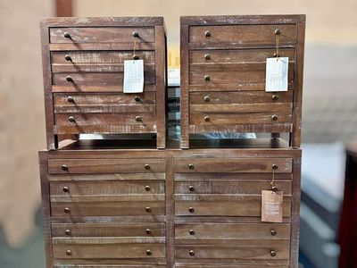 Solid Wood Nightstand (3-Drawer)