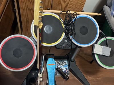 Wireless PlayStation PS2 PS3 Rockband Set Complete