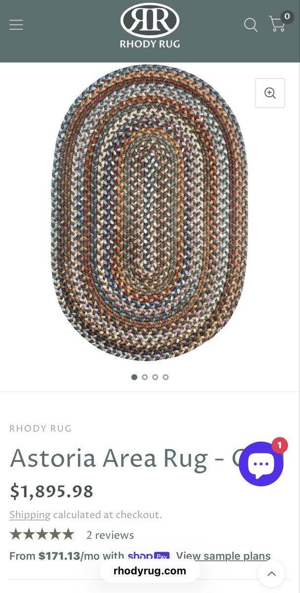 BRAND NEW! High End Astoria Area Rug - Oval