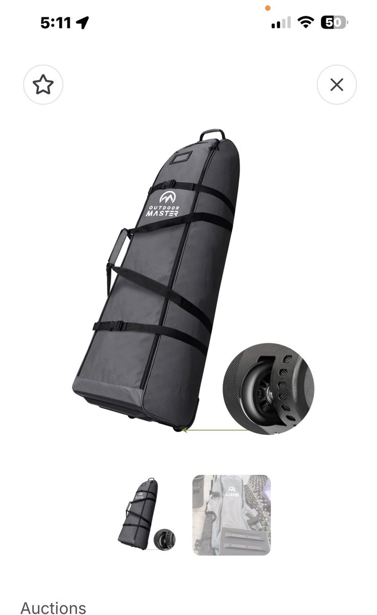 OutdoorMaster Padded Golf Travel Bag with NWT