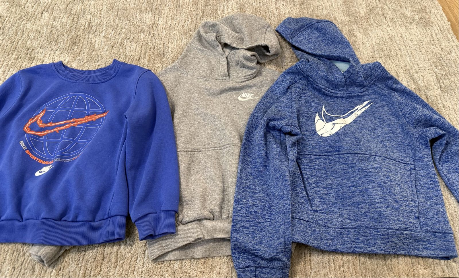 Nike Kid Boy Hoodies and Sweatshirt Lot - 3 Pieces