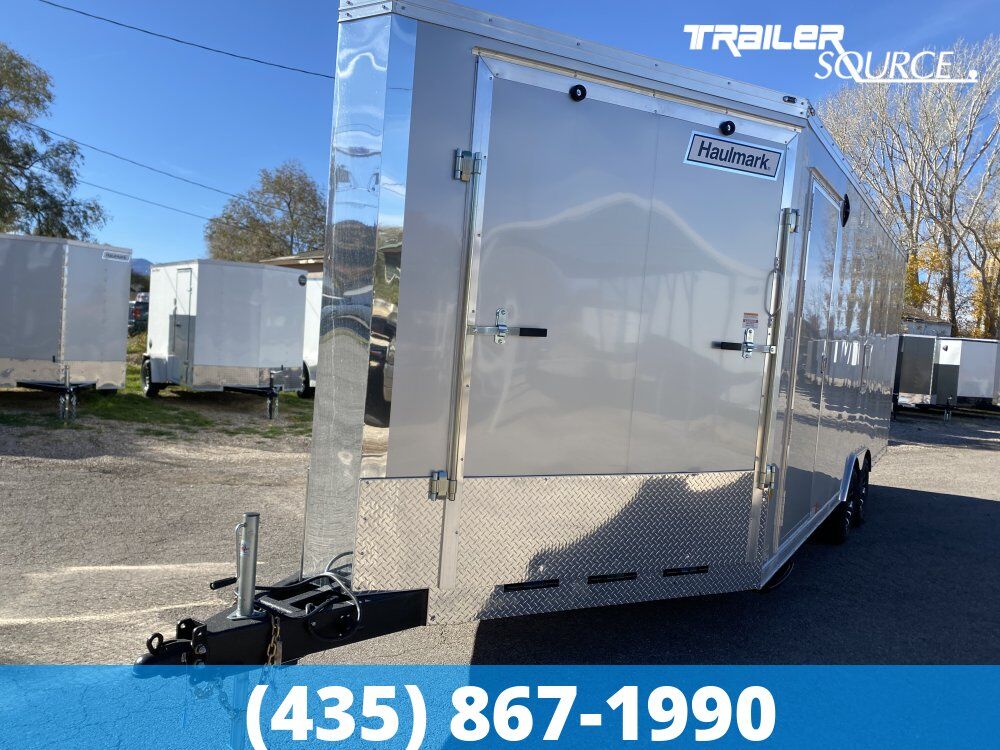 8.5x28 Haulmark Venture Snowmobile Trailer - 7'6" Interior - 10K GVWR Drive Over Fenders, Finished Interior, Nudo Floor