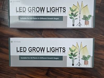 LED Grow Lights 4-Head with Adjustable Tripod Stand